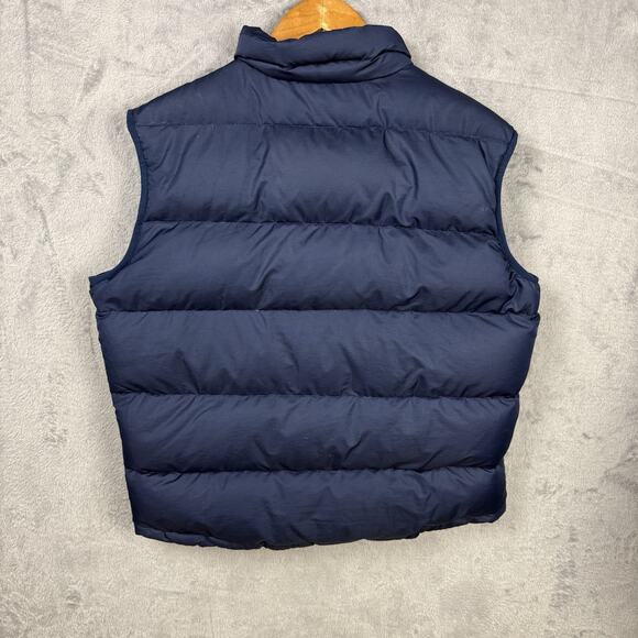 Abercrombie & Fitch Down Feather Puffer Vest Adult XL Blue Insulated Zip Up - Picture 5 of 7